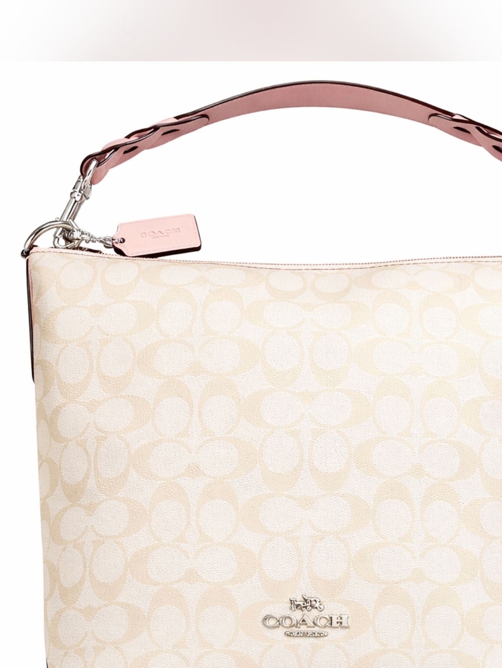 👜 Coach Abby Duffle Signature Canvas Blush Pink Crossbody Shoulder Bag Hangtag